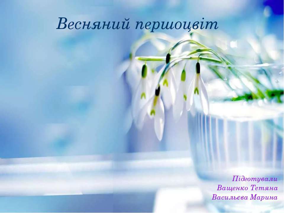 Першоцвіти - Скачать презентации бесплатно ☑ Презентации по предметам на gdz-books.ru