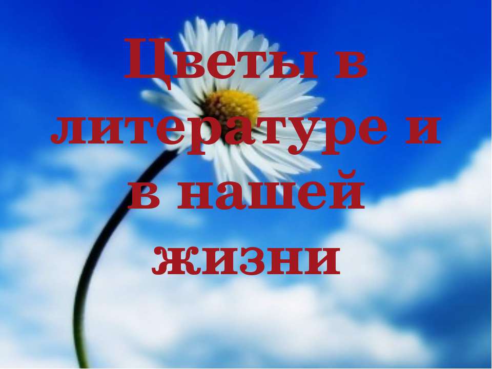 Цветы в литературе и в нашей жизни  - Скачать презентации бесплатно | Читать или скачать учебники для школы онлайн бесплатно ☑ Школьные учебники school-textbook.com