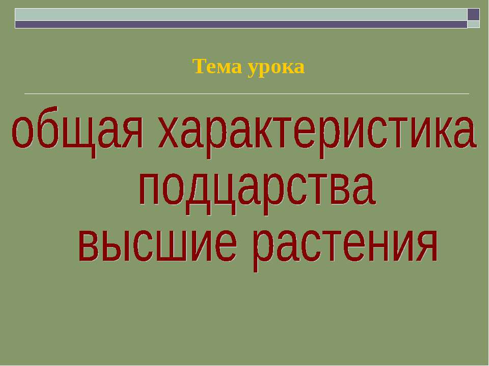 Общая характеристика подцарства высшие растения  - Скачать презентации бесплатно | Читать или скачать учебники для школы онлайн бесплатно ☑ Школьные учебники school-textbook.com