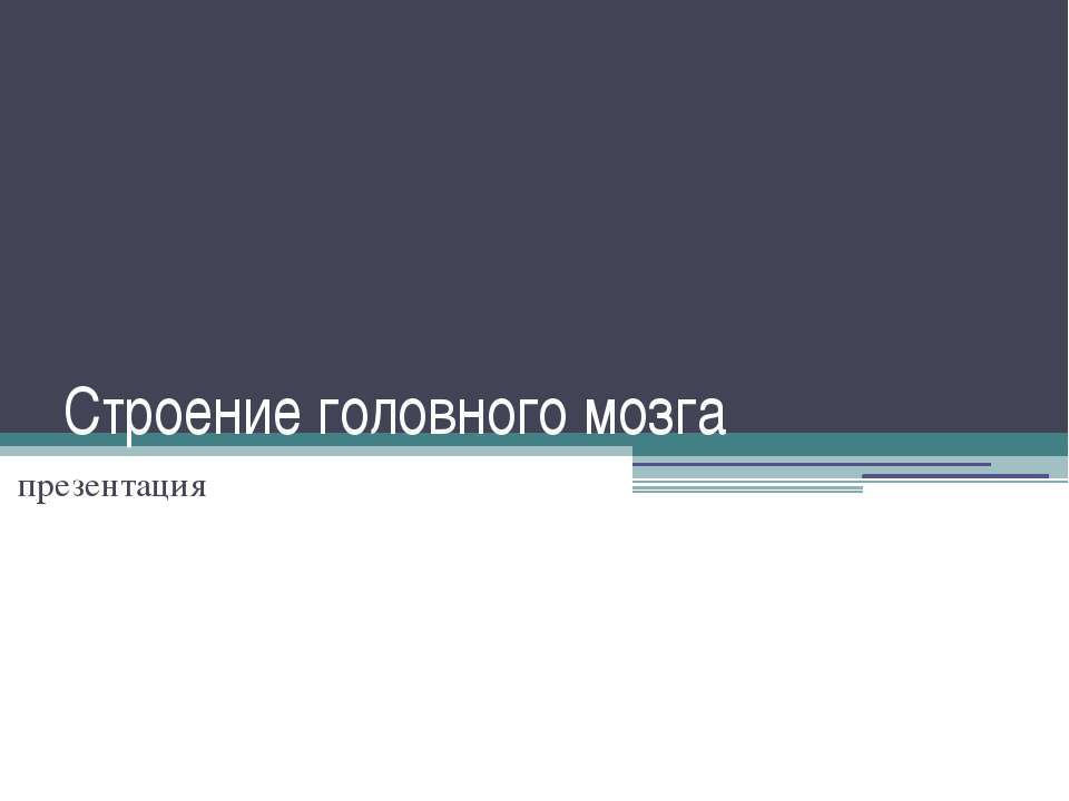 Строение головного мозга  - Скачать презентации бесплатно | Читать или скачать учебники для школы онлайн бесплатно ☑ Школьные учебники school-textbook.com
