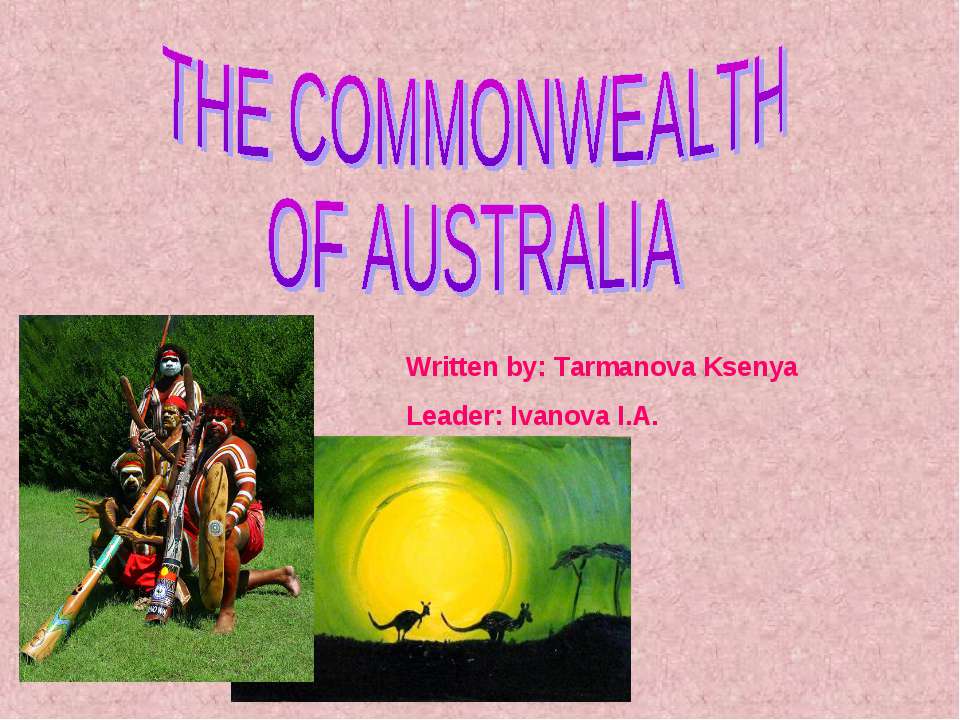 The commonwealth of the Australia  - Скачать презентации бесплатно | Читать или скачать учебники для школы онлайн бесплатно ☑ Школьные учебники school-textbook.com