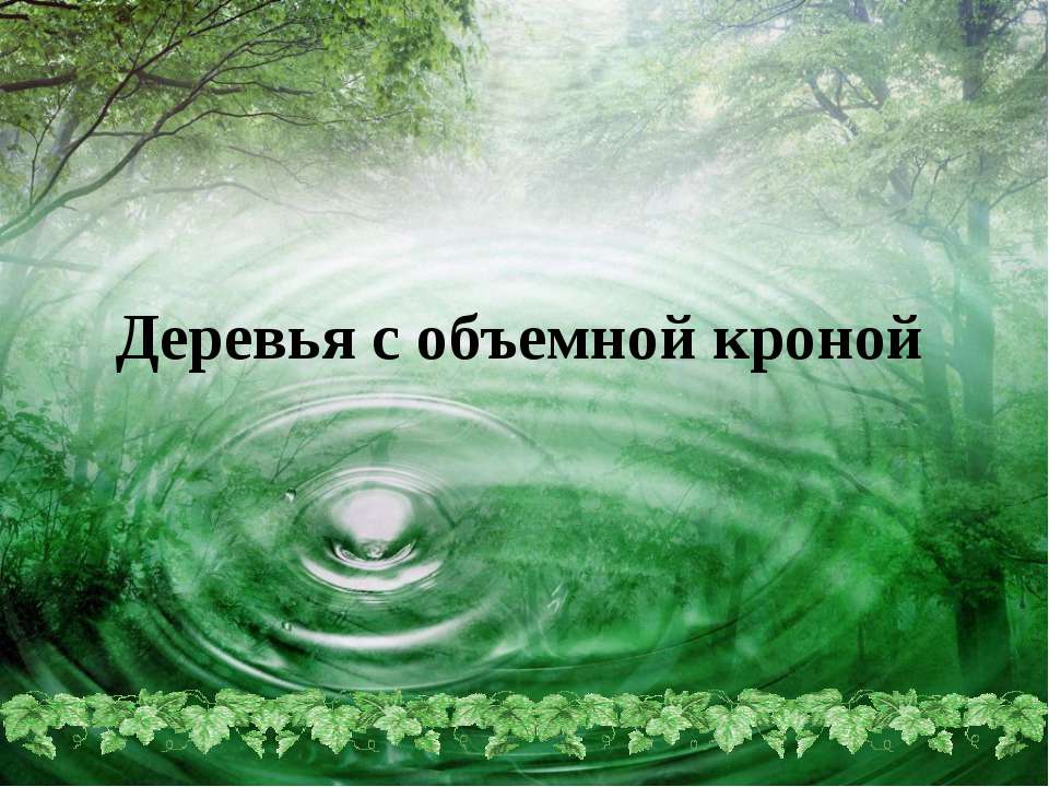 Деревья с объемной кроной  - Скачать презентации бесплатно | Читать или скачать учебники для школы онлайн бесплатно ☑ Школьные учебники school-textbook.com