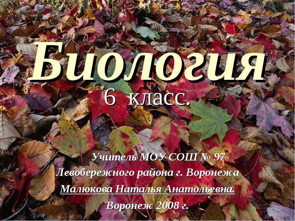 Биология 6 класс - Скачать презентации бесплатно ☑ Презентации по предметам на gdz-books.ru