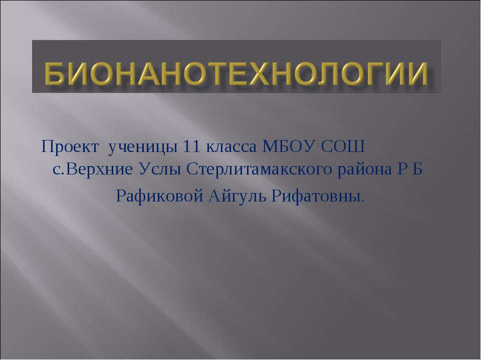 Бионанотехнологии - Скачать презентации бесплатно ☑ Презентации по предметам на gdz-books.ru