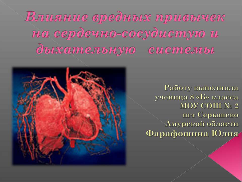 Влияние вредных привычек на сердечно-сосудистую и дыхательную системы  - Скачать презентации бесплатно | Читать или скачать учебники для школы онлайн бесплатно ☑ Школьные учебники school-textbook.com