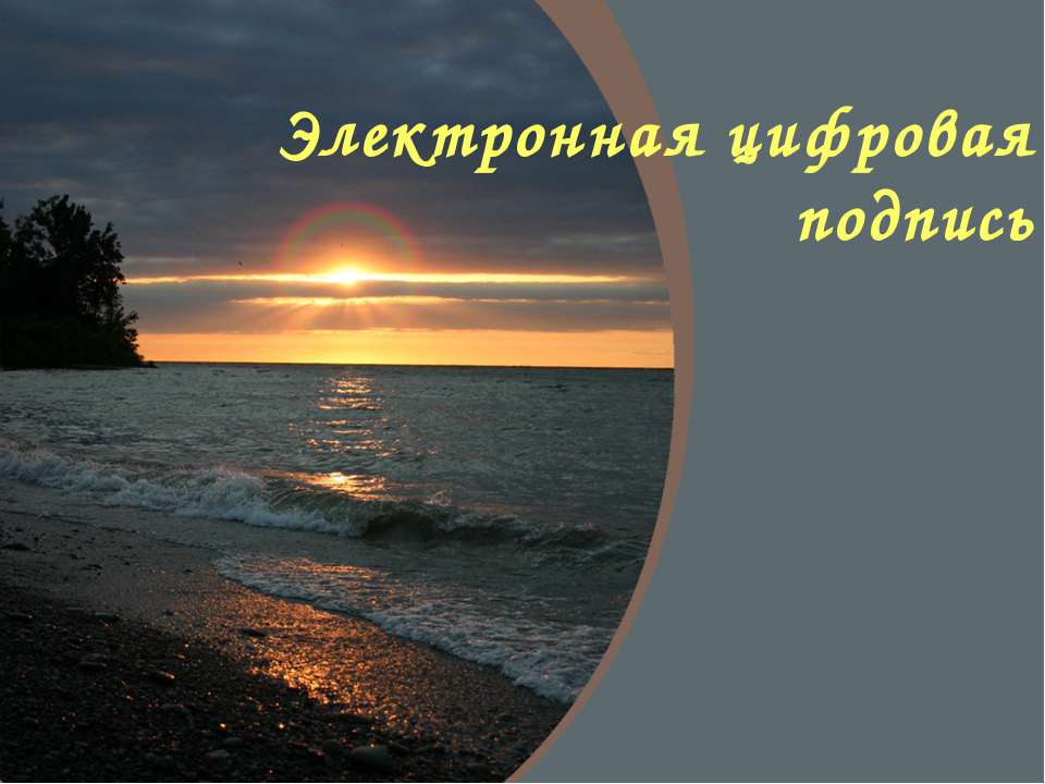 Электронная цифровая подпись  - Скачать презентации бесплатно | Читать или скачать учебники для школы онлайн бесплатно ☑ Школьные учебники school-textbook.com