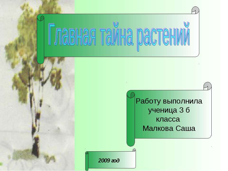 Главная тайна растений - Скачать презентации бесплатно ☑ Презентации по предметам на gdz-books.ru