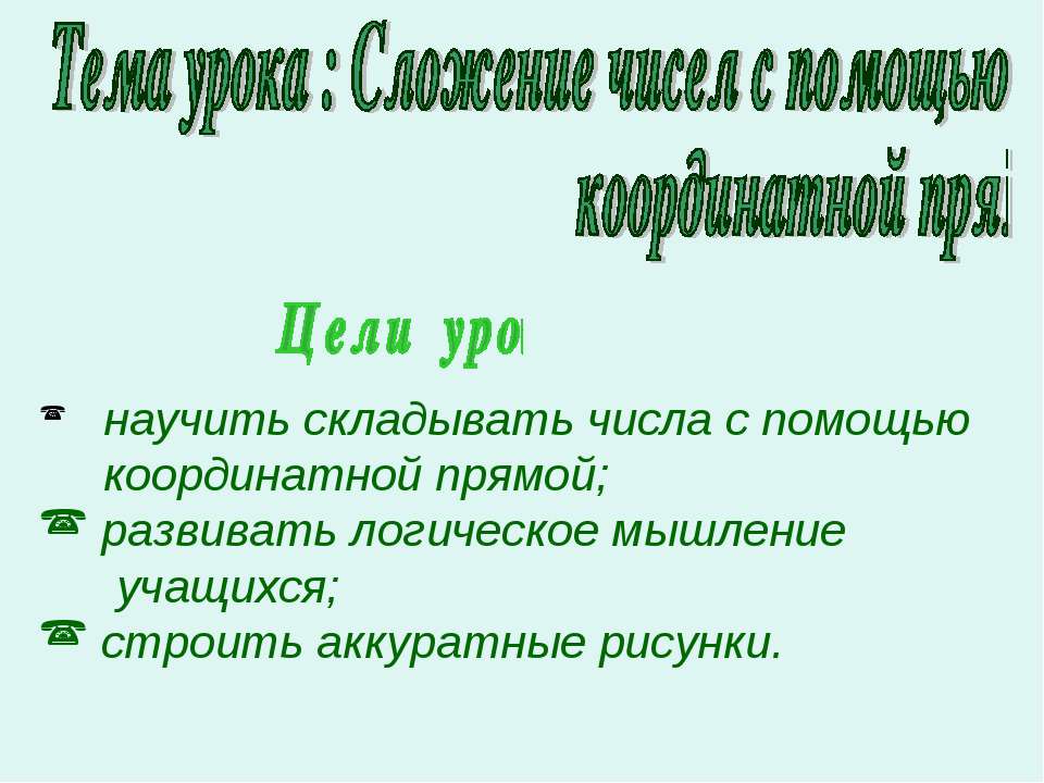 Сложение чисел с помощью координатной прямой  - Скачать презентации бесплатно | Читать или скачать учебники для школы онлайн бесплатно ☑ Школьные учебники school-textbook.com