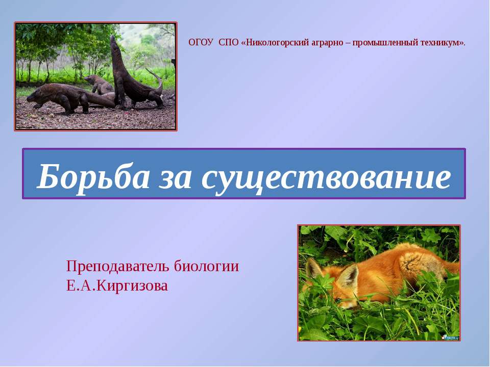 Борьба за существование  - Скачать презентации бесплатно | Читать или скачать учебники для школы онлайн бесплатно ☑ Школьные учебники school-textbook.com