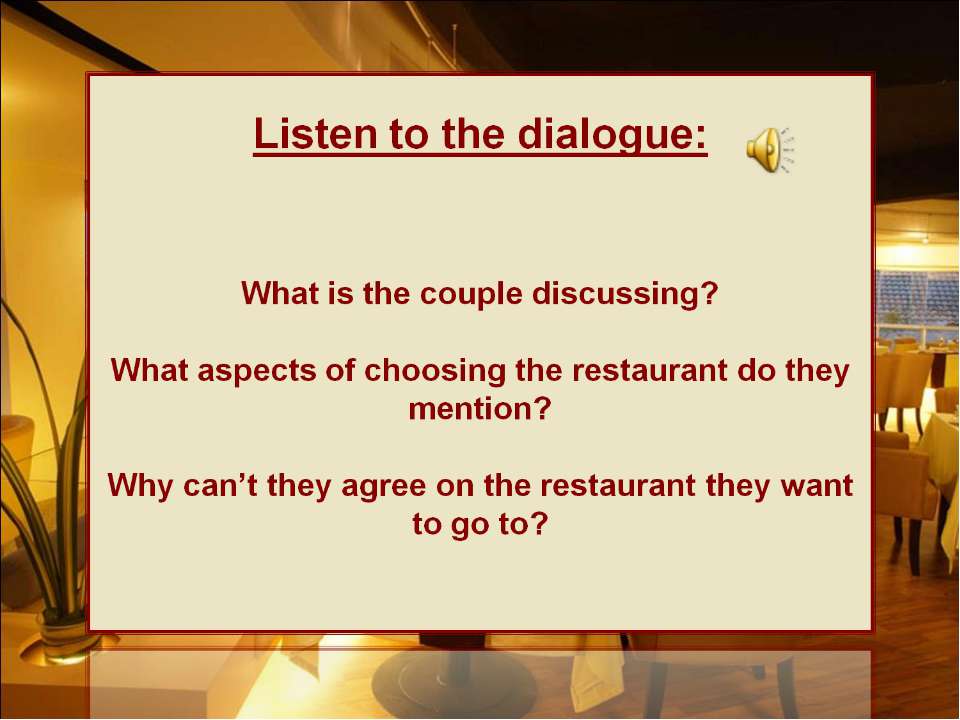 Listen to the dialogue  - Скачать презентации бесплатно | Читать или скачать учебники для школы онлайн бесплатно ☑ Школьные учебники school-textbook.com