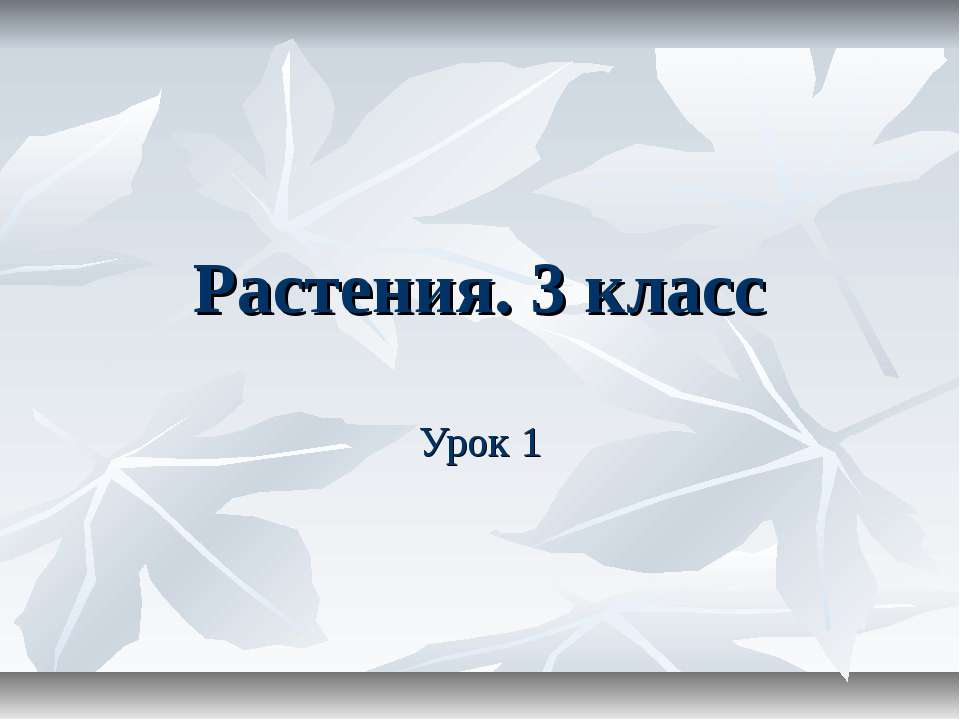 Растения 3 класс - Скачать презентации бесплатно ☑ Презентации по предметам на gdz-books.ru