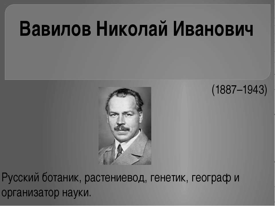 Вавилов Николай Иванович  - Скачать презентации бесплатно | Читать или скачать учебники для школы онлайн бесплатно ☑ Школьные учебники school-textbook.com