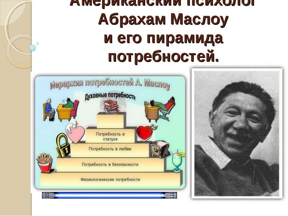 Американский психолог Абрахам Маслоу и его пирамида потребностей  - Скачать презентации бесплатно | Читать или скачать учебники для школы онлайн бесплатно ☑ Школьные учебники school-textbook.com