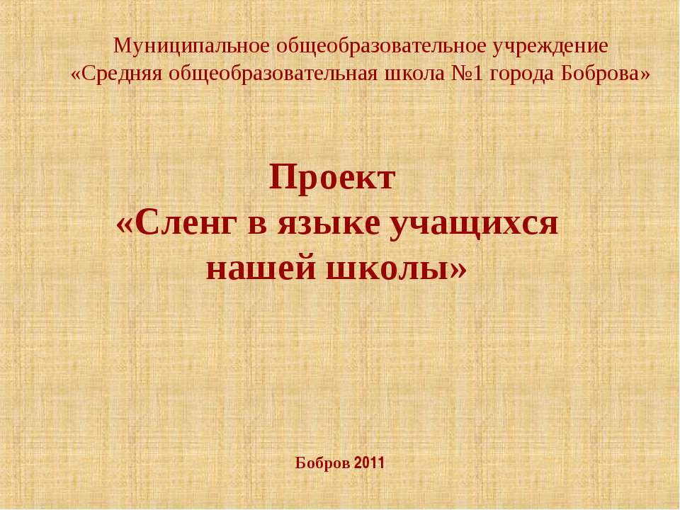 Сленг в языке учащихся нашей школы  - Скачать презентации бесплатно | Читать или скачать учебники для школы онлайн бесплатно ☑ Школьные учебники school-textbook.com