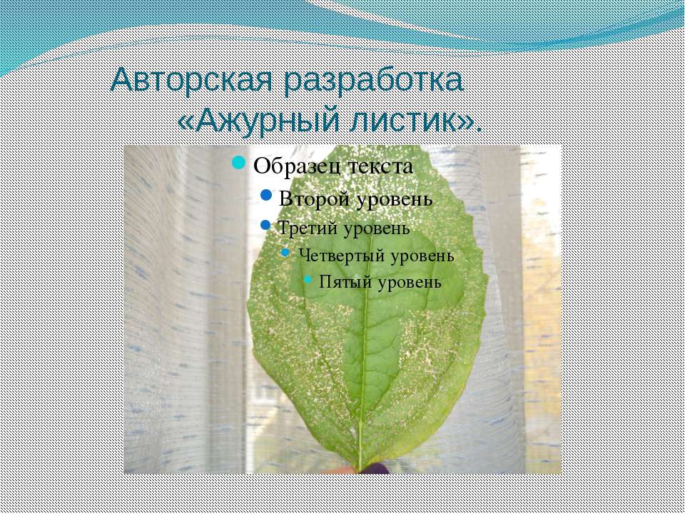 Ажурный листик - Скачать презентации бесплатно ☑ Презентации по предметам на gdz-books.ru
