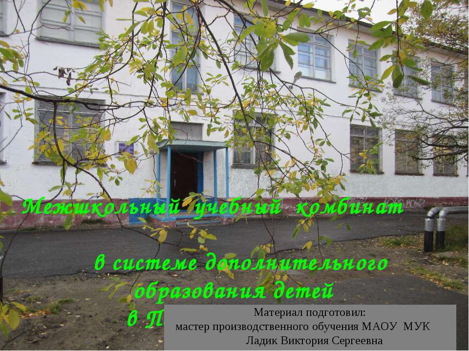 Межшкольный учебный комбинат п.Никель - Скачать презентации бесплатно ☑ Презентации по предметам на gdz-books.ru