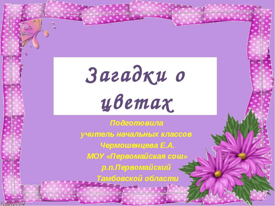Загадки о цветах  - Скачать презентации бесплатно | Читать или скачать учебники для школы онлайн бесплатно ☑ Школьные учебники school-textbook.com