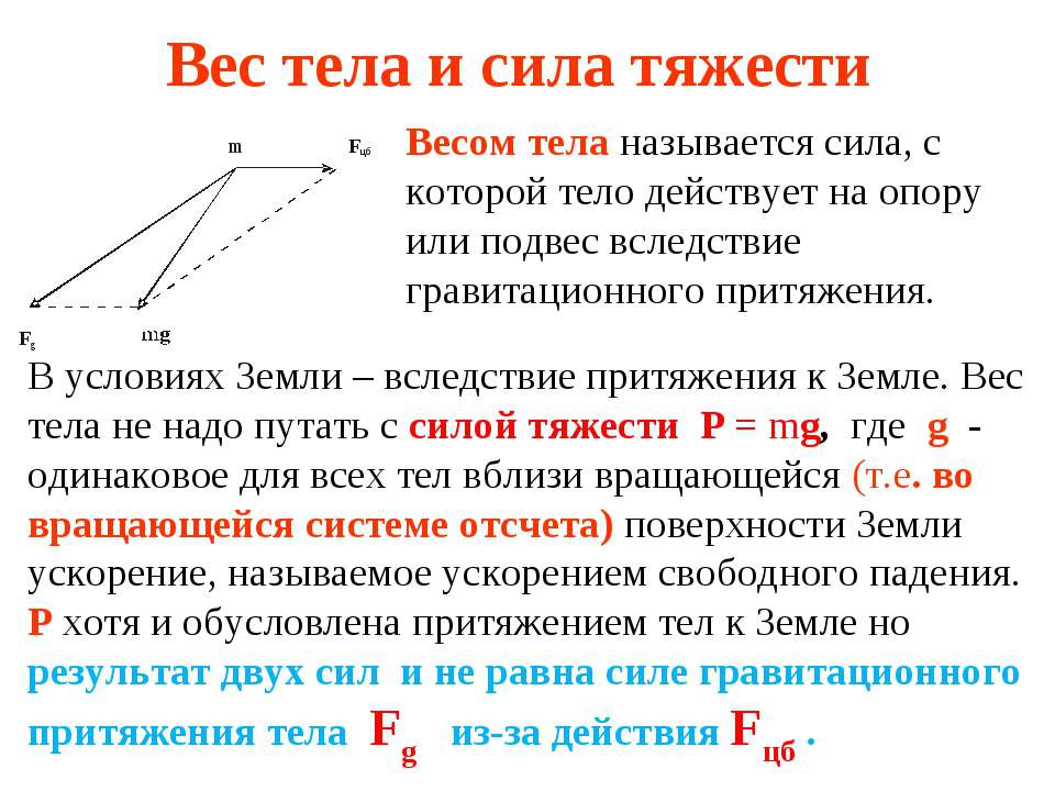 Вес тела и сила тяжести  - Скачать презентации бесплатно | Читать или скачать учебники для школы онлайн бесплатно ☑ Школьные учебники school-textbook.com