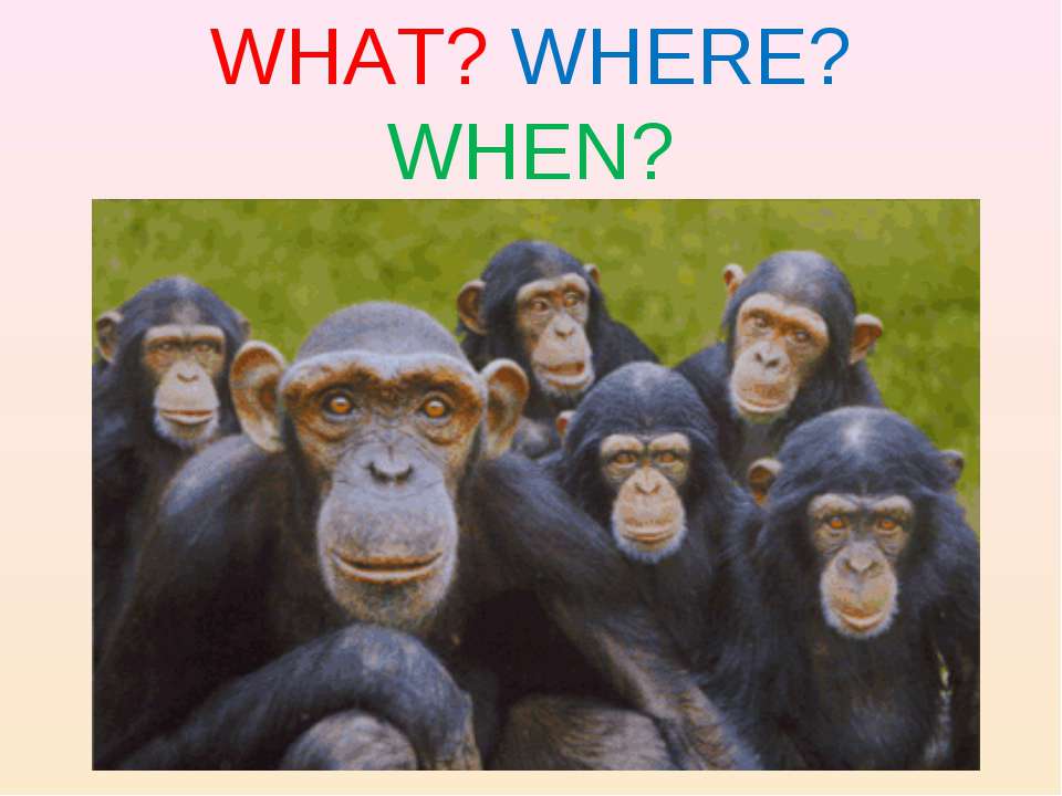 What? Where? When? - Скачать презентации бесплатно ☑ Презентации по предметам на gdz-books.ru