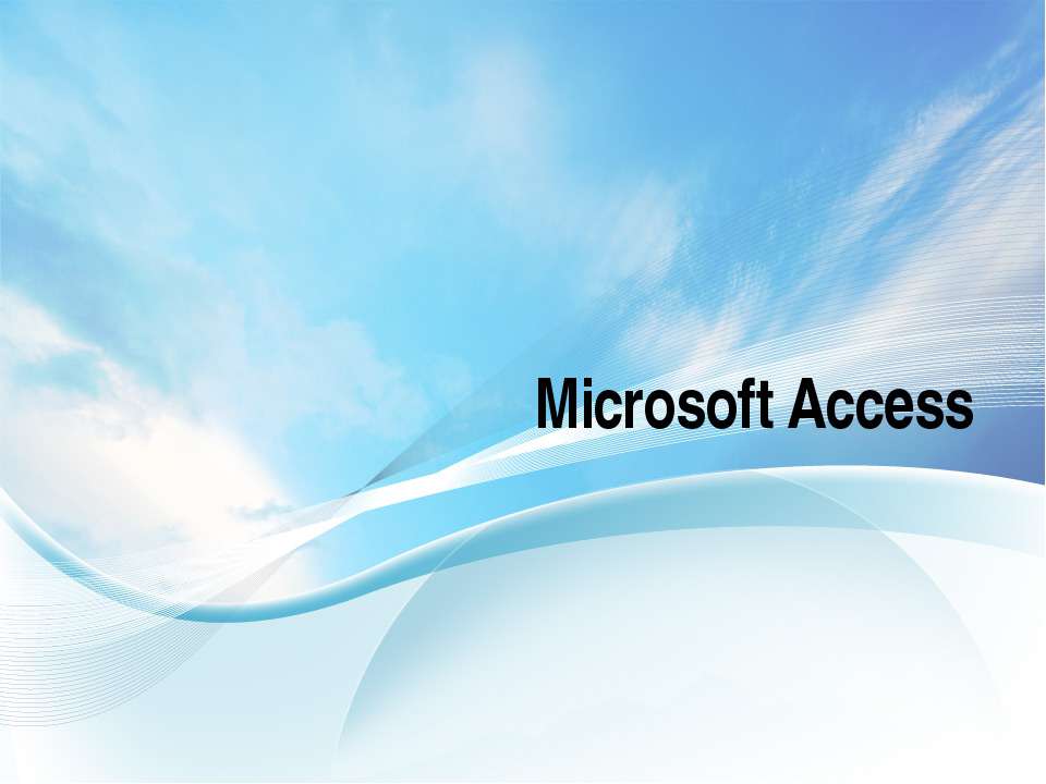 Microsoft Access - Скачать презентации бесплатно ☑ Презентации по предметам на gdz-books.ru