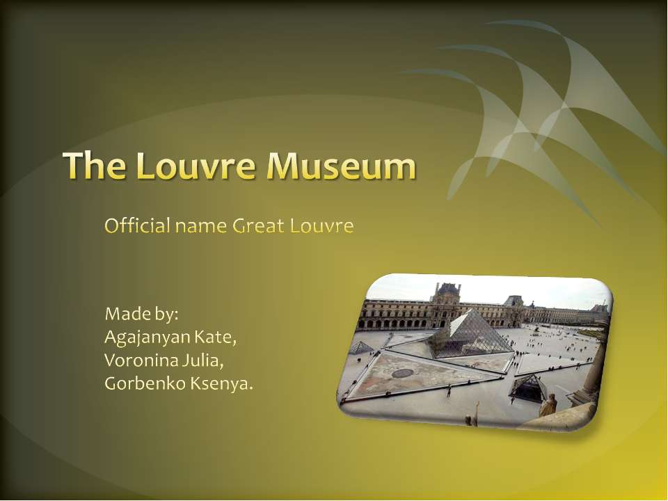 Тhe Louvre Museum  - Скачать презентации бесплатно | Читать или скачать учебники для школы онлайн бесплатно ☑ Школьные учебники school-textbook.com