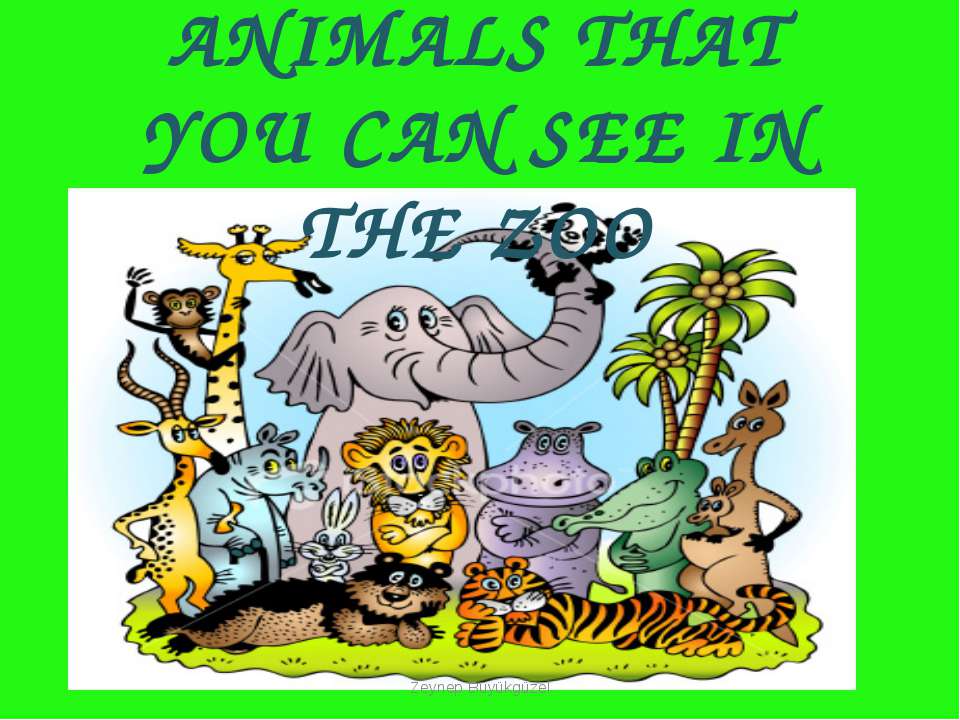 Animals that you can see in the zoo  - Скачать презентации бесплатно | Читать или скачать учебники для школы онлайн бесплатно ☑ Школьные учебники school-textbook.com