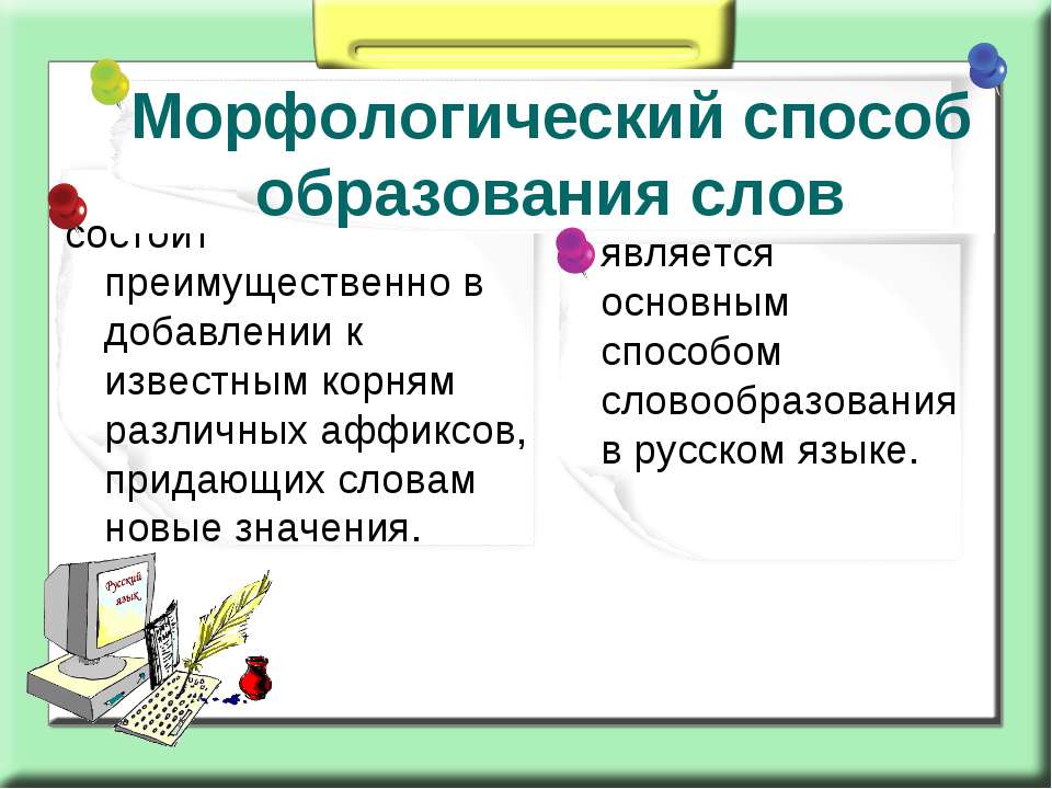Морфологический способ образования слов  - Скачать презентации бесплатно | Читать или скачать учебники для школы онлайн бесплатно ☑ Школьные учебники school-textbook.com