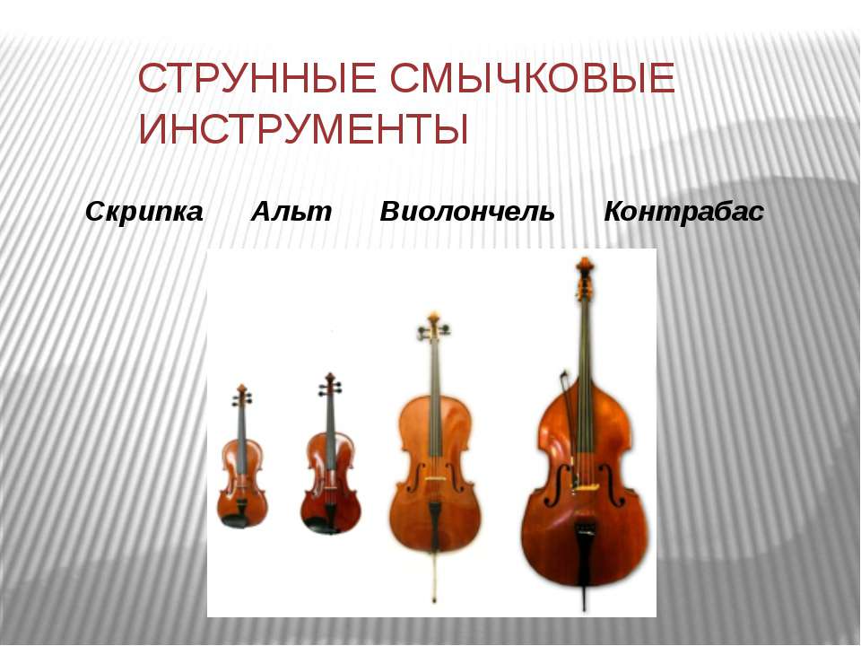 Струнные смычковые инструменты - Скачать презентации бесплатно ☑ Презентации по предметам на gdz-books.ru