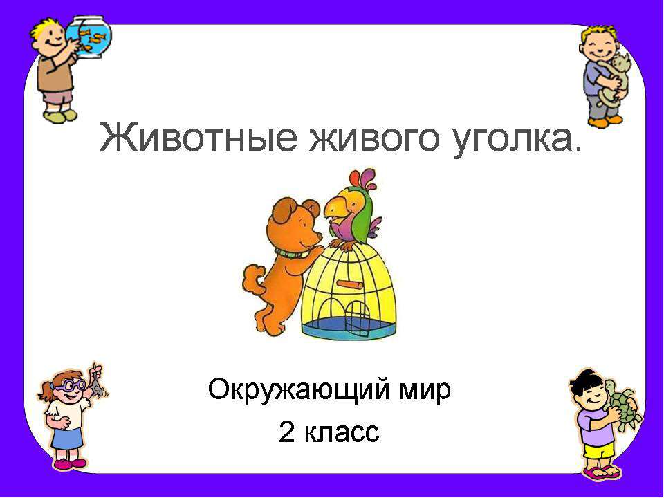 Животные живого уголка 2 класс - Скачать презентации бесплатно ☑ Презентации по предметам на gdz-books.ru