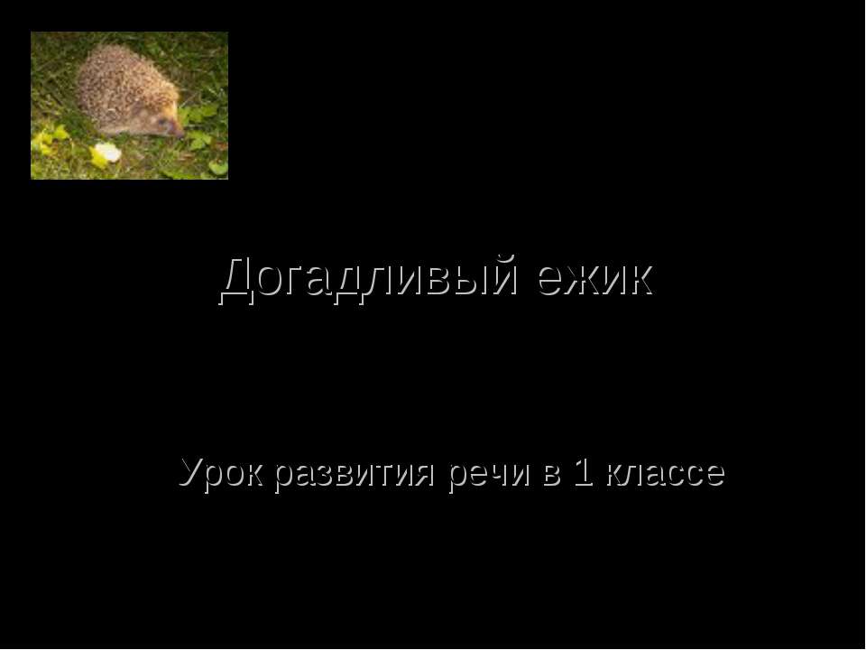 Догадливый ежик  - Скачать презентации бесплатно | Читать или скачать учебники для школы онлайн бесплатно ☑ Школьные учебники school-textbook.com