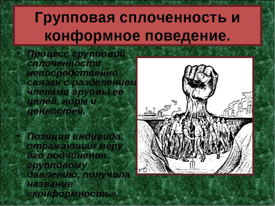 Групповая сплоченность и конформное поведение  - Скачать презентации бесплатно | Читать или скачать учебники для школы онлайн бесплатно ☑ Школьные учебники school-textbook.com