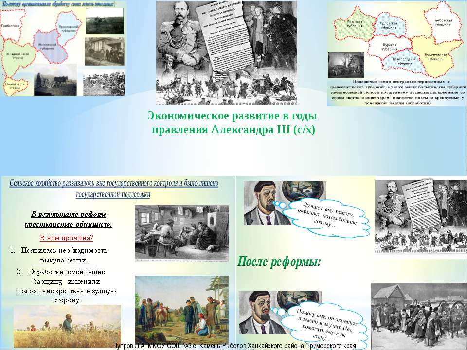Экономическое развитие в годы правления Александра III (с/х)  - Скачать презентации бесплатно | Читать или скачать учебники для школы онлайн бесплатно ☑ Школьные учебники school-textbook.com
