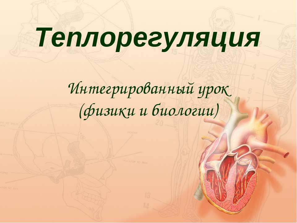 Теплорегуляция. Интегрированный урок (физики и биологии) - Скачать презентации бесплатно ☑ Презентации по предметам на gdz-books.ru
