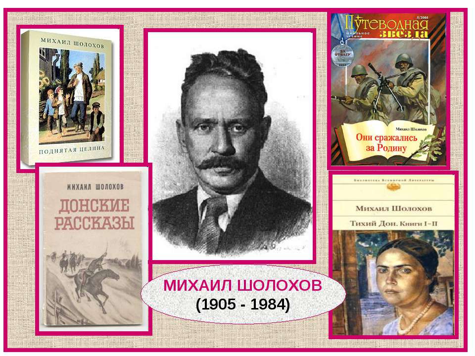 Михаил Шолохов (1905 - 1984) - Скачать презентации бесплатно ☑ Презентации по предметам на gdz-books.ru