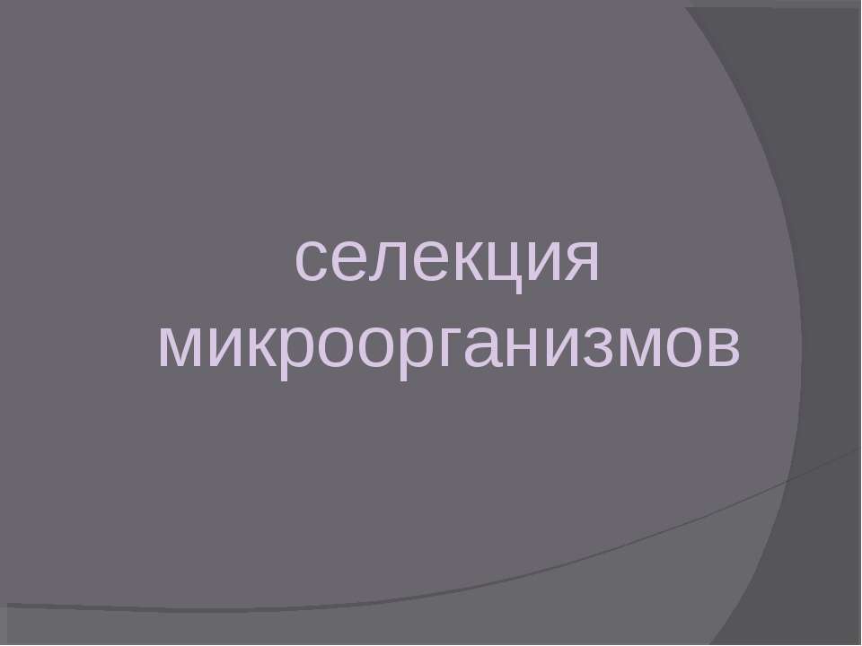 Селекция микроорганизмов  - Скачать презентации бесплатно | Читать или скачать учебники для школы онлайн бесплатно ☑ Школьные учебники school-textbook.com