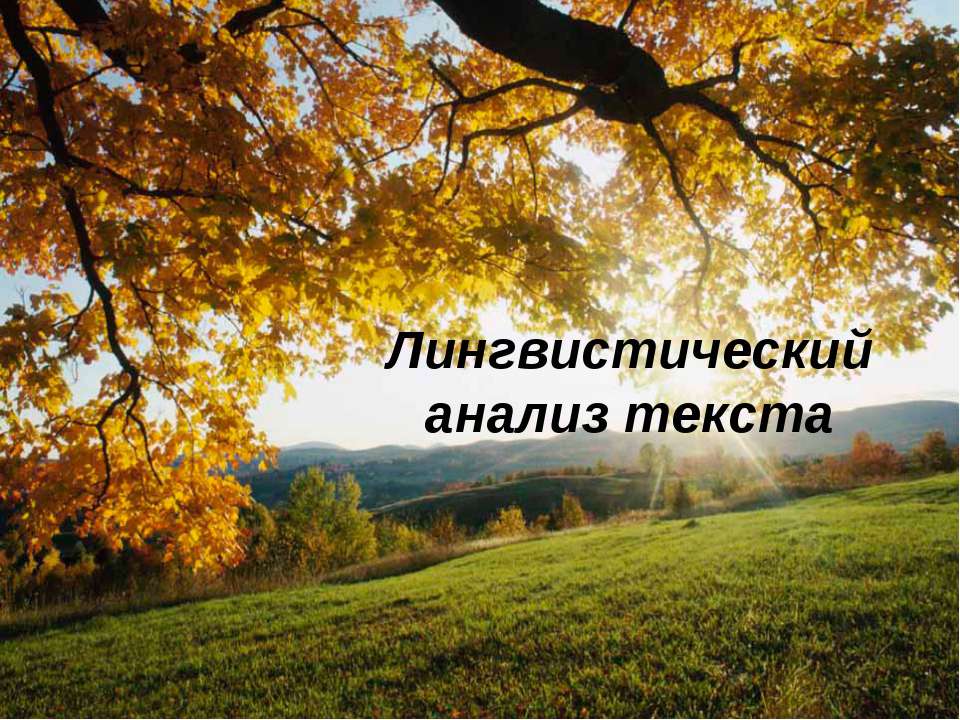 Лингвистический анализ текста  - Скачать презентации бесплатно | Читать или скачать учебники для школы онлайн бесплатно ☑ Школьные учебники school-textbook.com