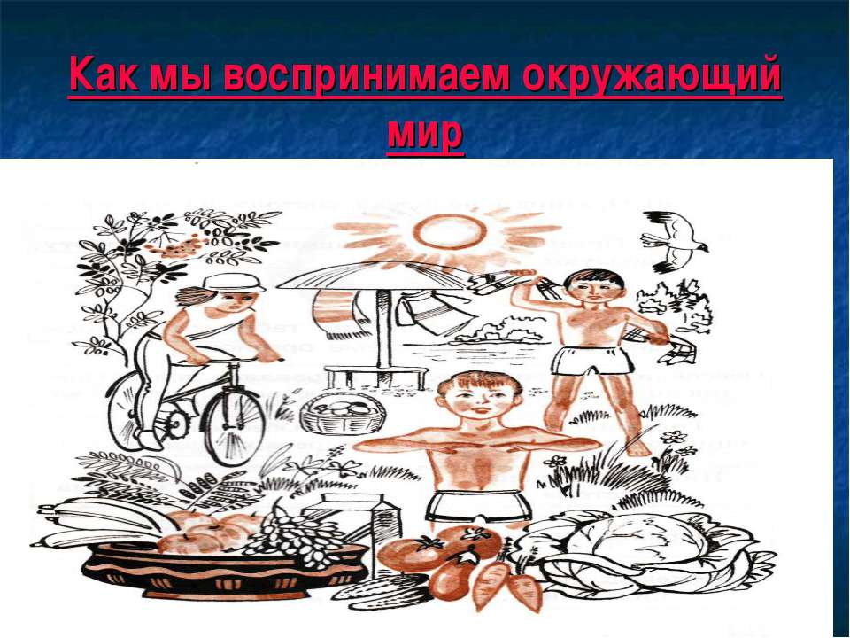 Как мы воспринимаем окружающий мир - Скачать презентации бесплатно ☑ Презентации по предметам на gdz-books.ru