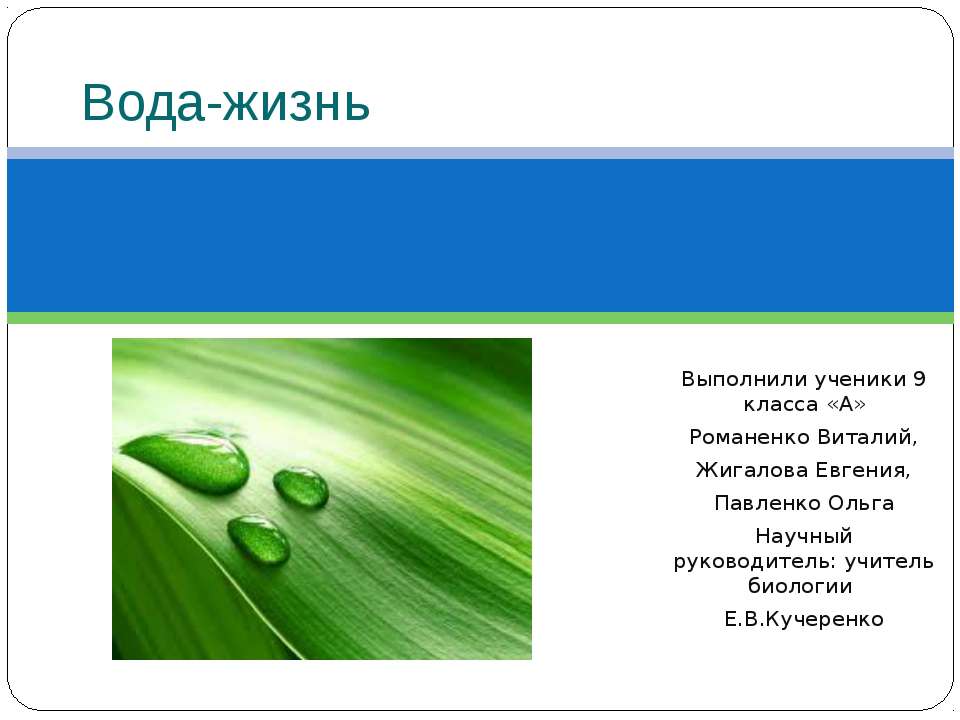 Вода-жизнь  - Скачать презентации бесплатно | Читать или скачать учебники для школы онлайн бесплатно ☑ Школьные учебники school-textbook.com