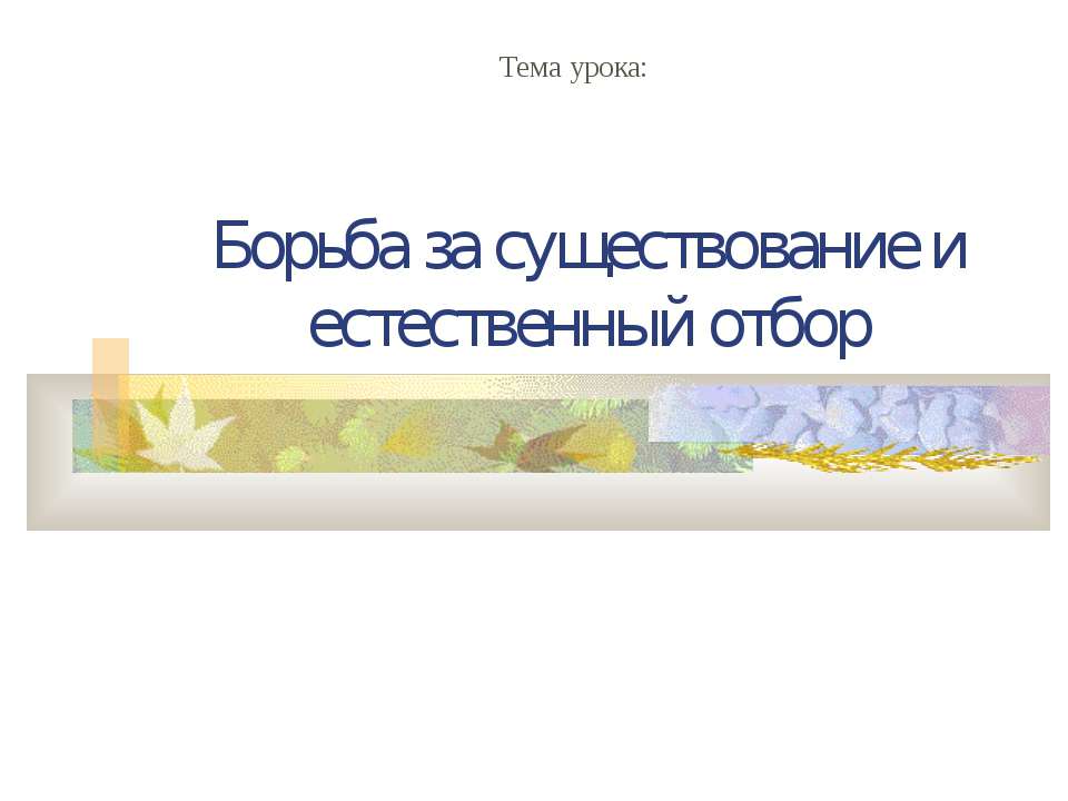 Борьба за существование и естественный отбор  - Скачать презентации бесплатно | Читать или скачать учебники для школы онлайн бесплатно ☑ Школьные учебники school-textbook.com