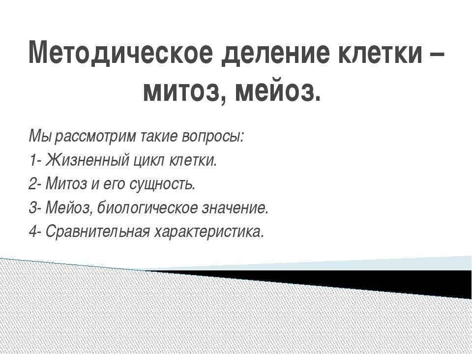 Методическое деление клетки – митоз, мейоз  - Скачать презентации бесплатно | Читать или скачать учебники для школы онлайн бесплатно ☑ Школьные учебники school-textbook.com