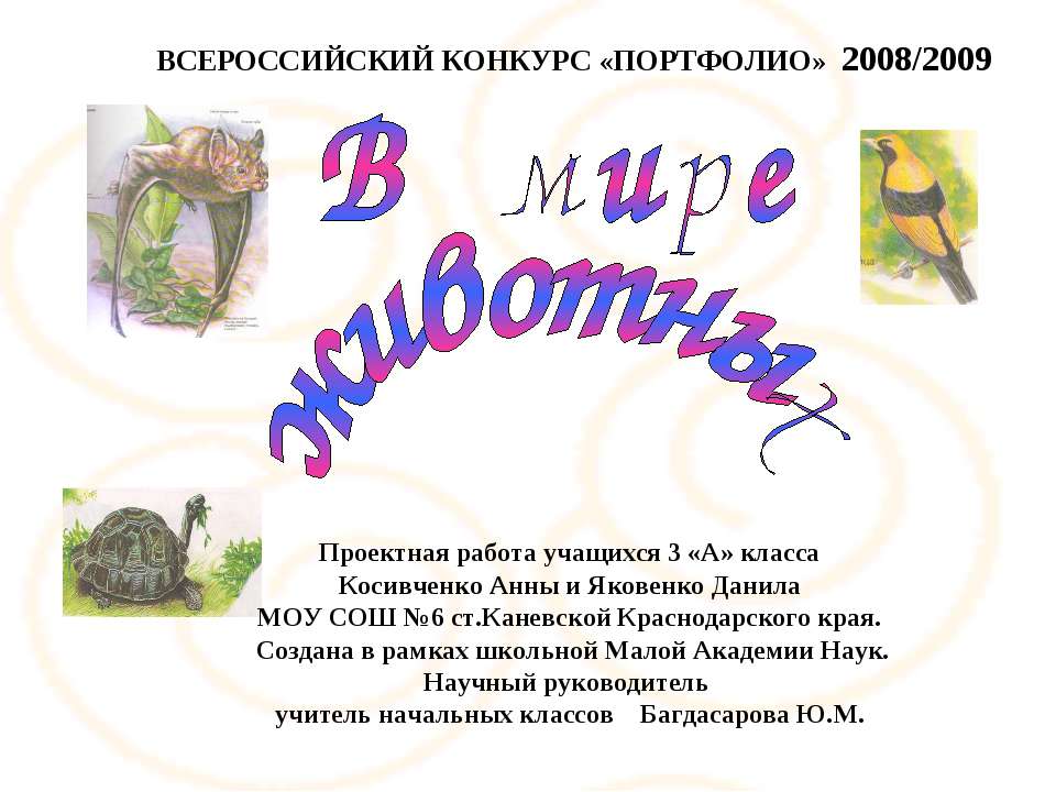 В мире животных - Скачать презентации бесплатно ☑ Презентации по предметам на gdz-books.ru