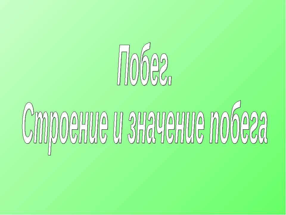 Побег. Строение и значение побега - Скачать презентации бесплатно ☑ Презентации по предметам на gdz-books.ru