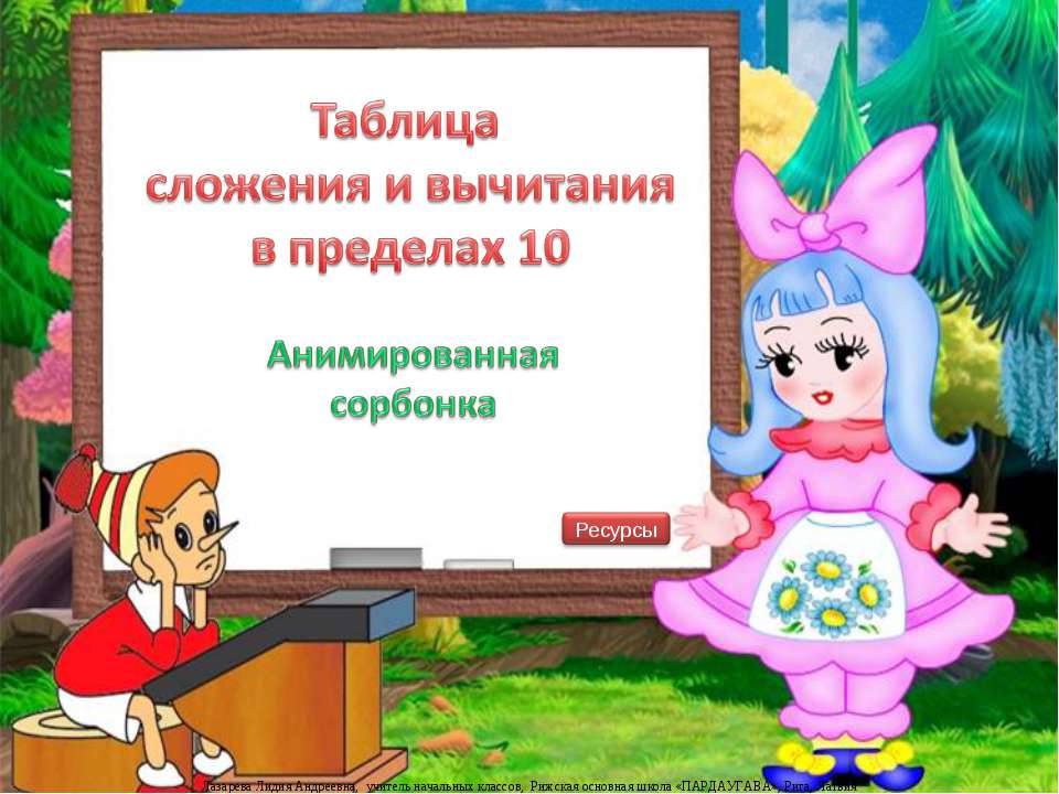 Таблица сложения и вычитания в пределах 10  - Скачать презентации бесплатно | Читать или скачать учебники для школы онлайн бесплатно ☑ Школьные учебники school-textbook.com