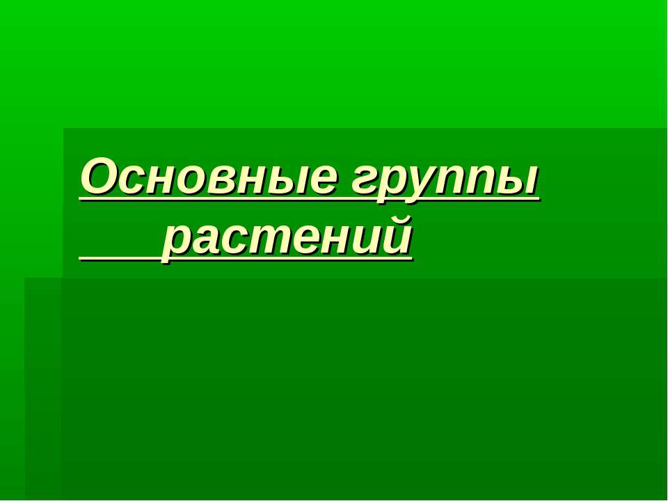 Основные группы растений - Скачать презентации бесплатно ☑ Презентации по предметам на gdz-books.ru