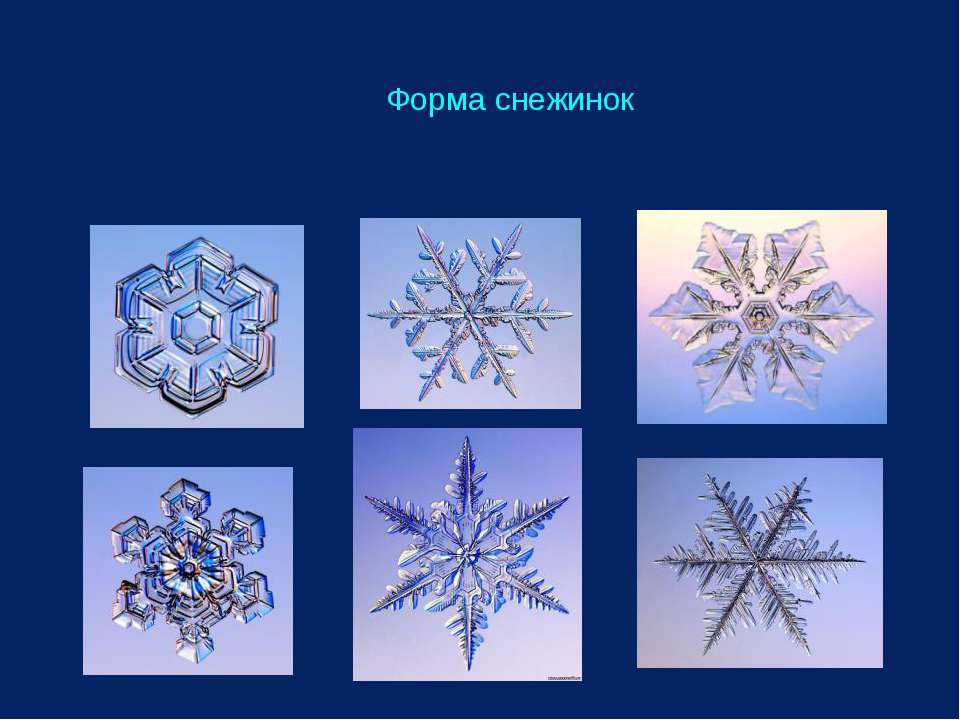 Форма снежинок - Скачать презентации бесплатно ☑ Презентации по предметам на gdz-books.ru