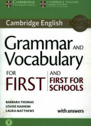 Grammar and Vocabulary for First and First for Schools with Answers - Thomas Barbara, Hashemi Louise  - Скачать презентации бесплатно | Читать или скачать учебники для школы онлайн бесплатно ☑ Школьные учебники school-textbook.com